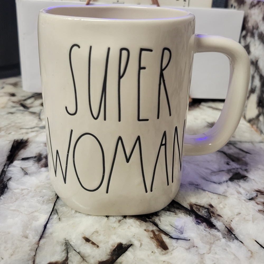 Rae Dunn "Super Woman" Ceramic Mug